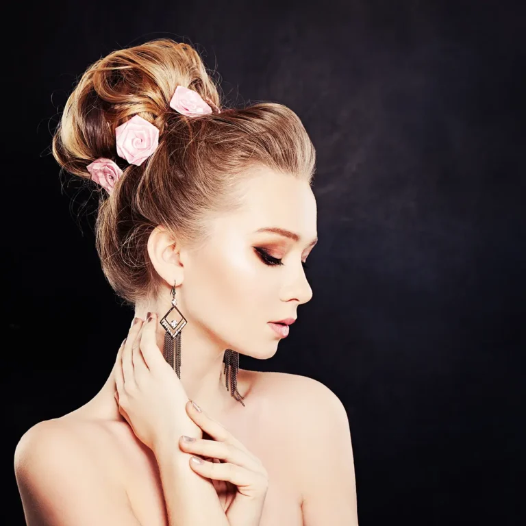 healthy-woman-with-makeup-bridal-hairstyle-with-rose-flowers copy